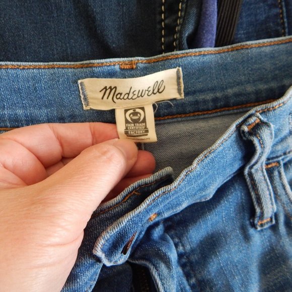 MADEWELL JEANS roadtripper crop light wash iberia super stretch high rise 32 - Picture 8 of 10